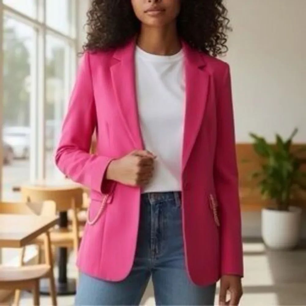 NWT Ramy Brook Leilani Jacket, in fushia Size 4
